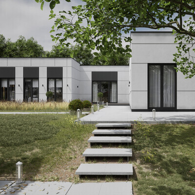 Modeling and visualization of a modular house | Моделирование и визуализация модульного дома.