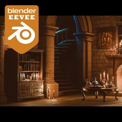 EEVEE Cinematic with AI 3d models | Blender Short