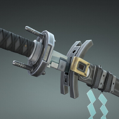 Static Edge - Stylized Katana Prop