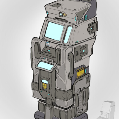 sketch sci-fi terminal