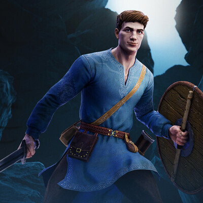 Young Slavic Warrior, freelance character