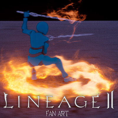 Gladiator Lineage 2 Skill Effect Sonic Rage and Sonic Blaster (Fan-Art) / Houdini