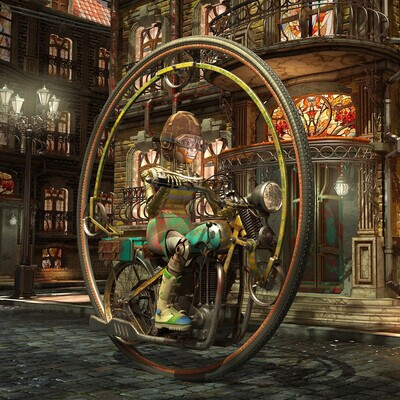 Steampunk street