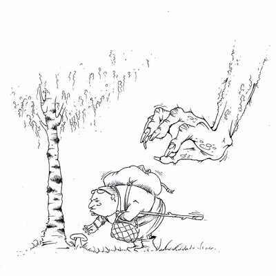 Грибник, Тролль и русский лес.