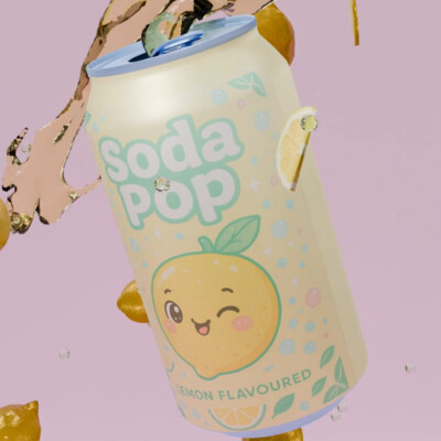 Анимация продукта Soda Pop