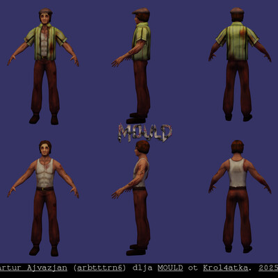 Модель главного героя для игры Mould