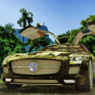 Mercedes 2012 презентация в Бразилии