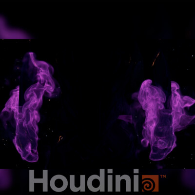 Void Punch VFX skill effect / Houdini