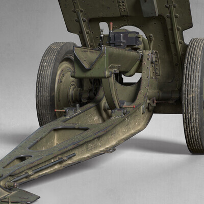 Гаубица (howitzer) 122 mm field. Model 1910/30 USSR ( World War I / World War II )