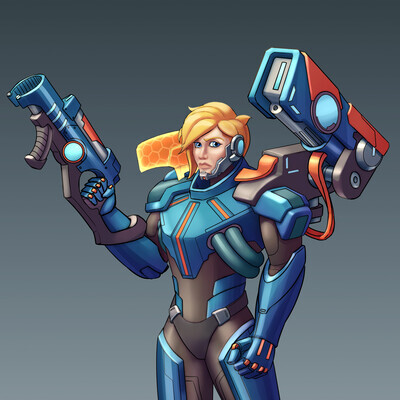 Sci-Fi Character Design - Space Marine