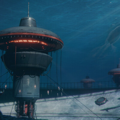Sci-fi подводная нефтянная качалка будущего