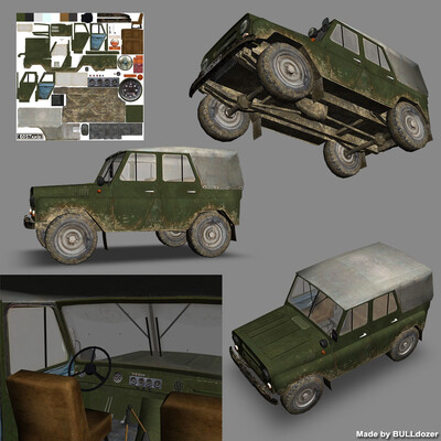 УАЗ-3151 Low Poly