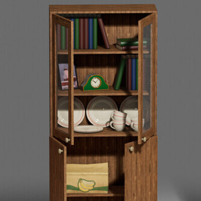 Bookcase with stuff