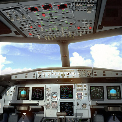 Кокпит Airbus A320