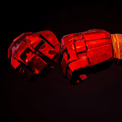 Gloves Hulkbuster Fan 3D model [Game Ready]