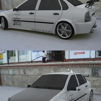 Lada Kalina Street tuning