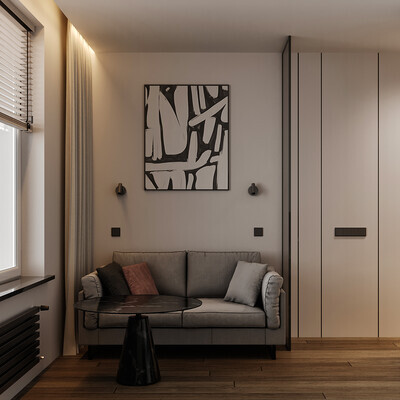 Kitchen-living room of a private house