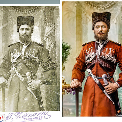 Донской казак, Санкт-Петербург, Царское Село 1896г.