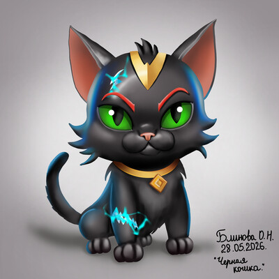 Черная кошка