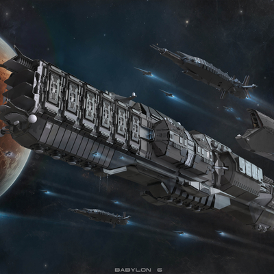 BABYLON 6 Earth Alliance Ships.