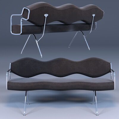 Wavelength Sofa (Design by Karim Rashid)