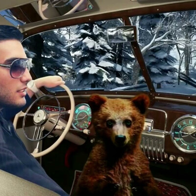 ЗИМ в зимнем лесу