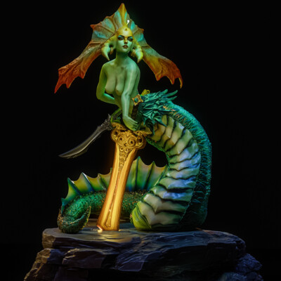 Fast Radiance | Naga Siren | DOTA2 | Fan art |
