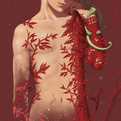 Ruby forest chameleon