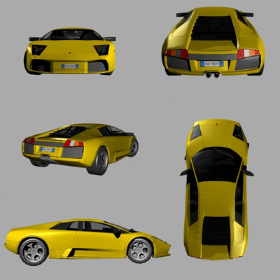 Lamborghini low-poly