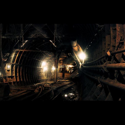 Туннель (matte painting enviroment)