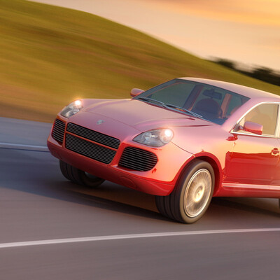 Визуализация модели Porche Cayenne