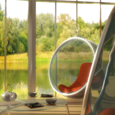 In villa