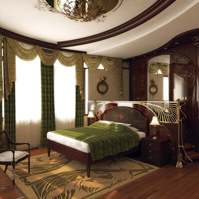 Спальня в art-nouveau