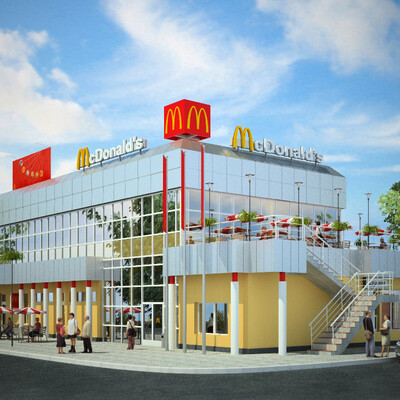 Красивый Mcdonald's