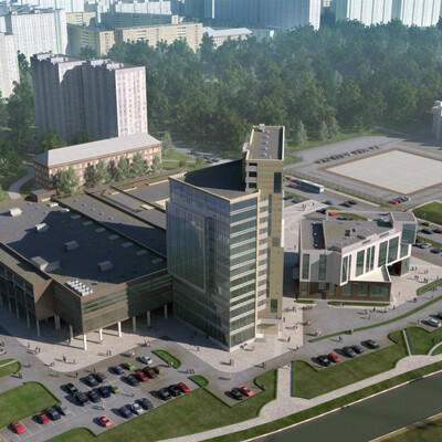 Многофункциональный комплекс в городе Мытищи