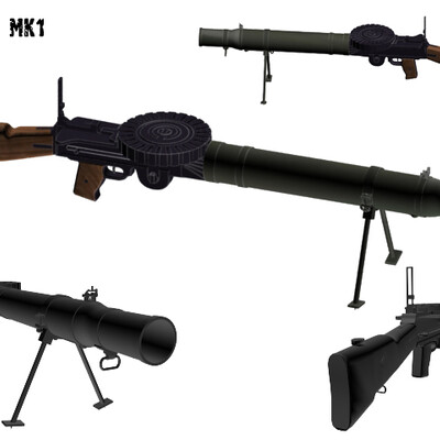 Lewis Mk1 machinegun