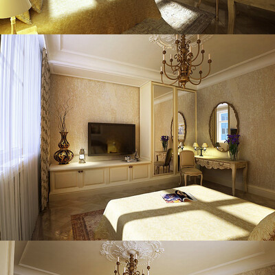 Квартира 110 м2 в Куркино. Спальня.